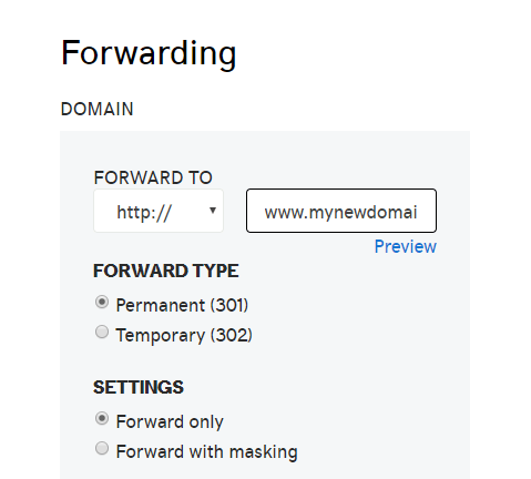 redirect all pages to new domain