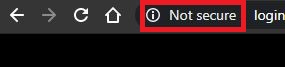 not secure website