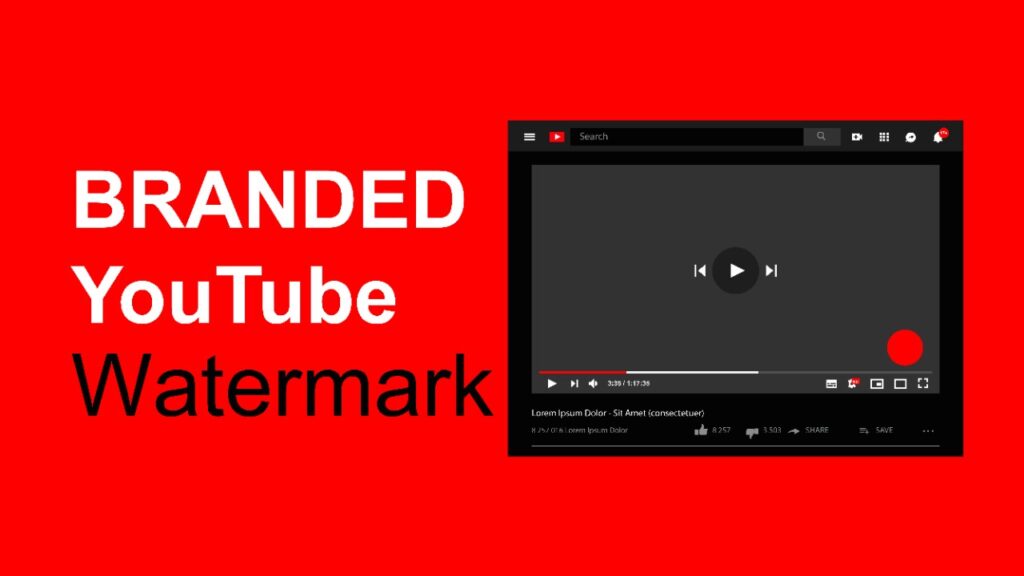 YouTube branded watermark