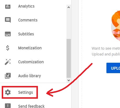 youtube studio settings